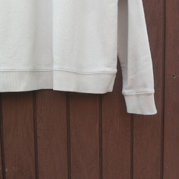 JENNI KAYNE | Saturday Sand Beige French Terry Pullover Raglan Sleeve Sweater M - Picture 13 of 16